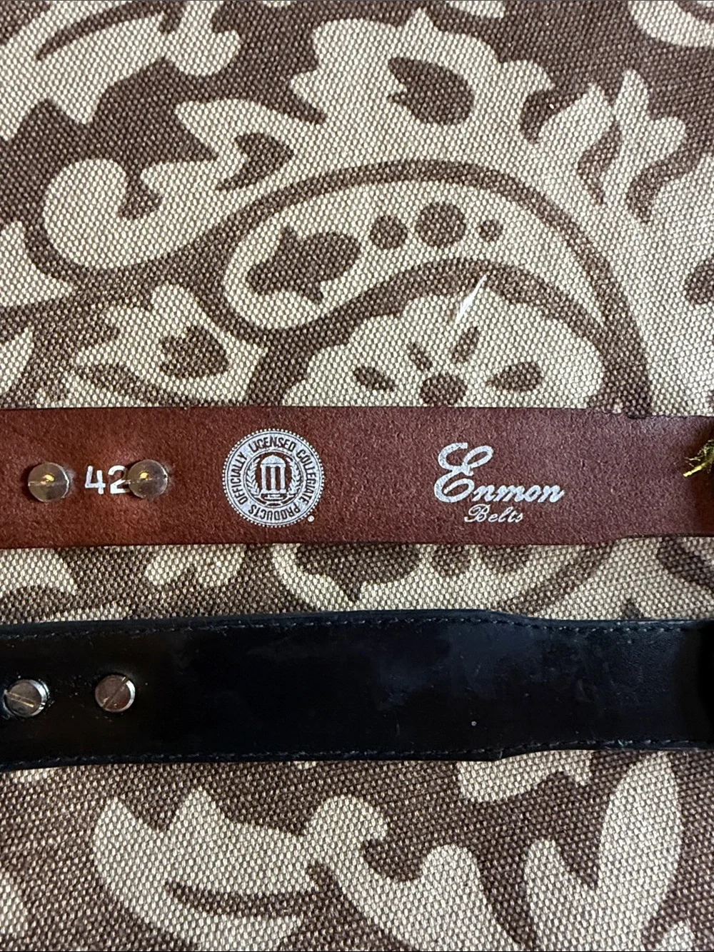 Leather Men's Belt – 2LSU Black and Brown belt